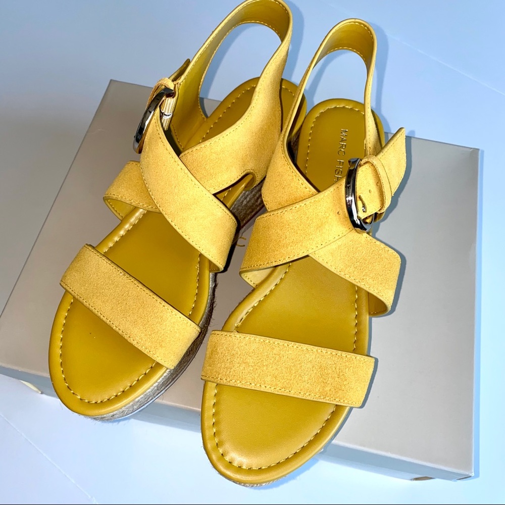 SOLD 💕Marc Fisher Zain Espadrille Wedge Sandal - Picture 6 of 7